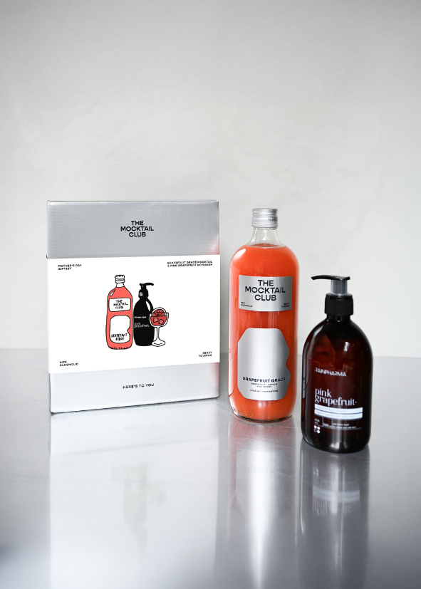 Het ultieme cadeau voor moederdag.
RainPharma and The Mocktail Club
Limited Edition Giftbox